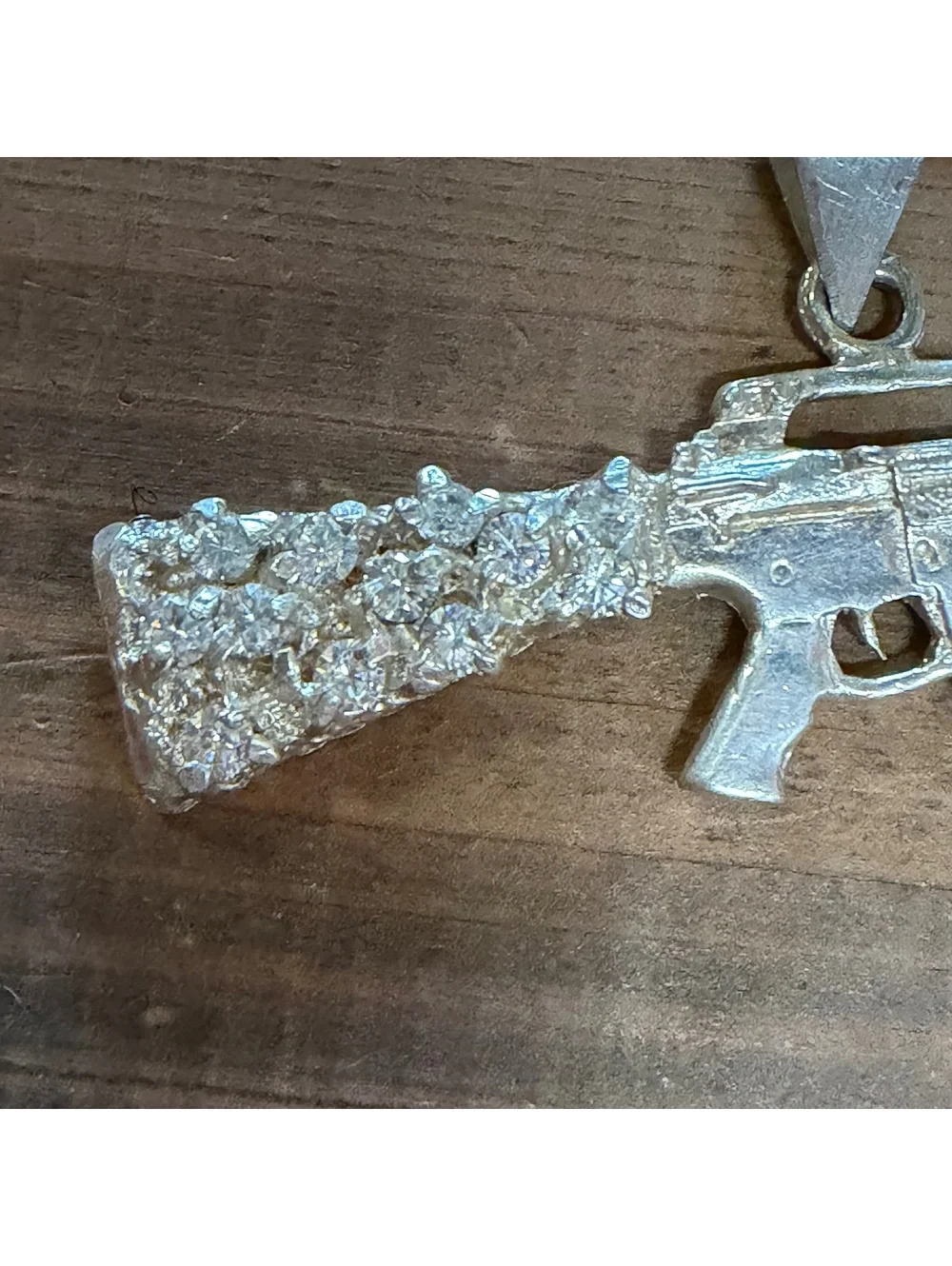 Sterling silver 2nd Amendment pendant vintage Y2K era